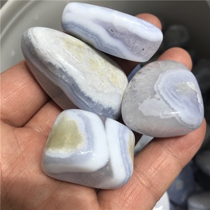 Pierre roulée en <span class=keywords><strong>agate</strong></span> bleue <span class=keywords><strong>dentelle</strong></span> en gros pour la décoration - Product Image 5
