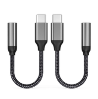 CÂBLE ADAPTATEUR 20CM USB TYPE C vers 3.5 STÉRÉO FEMELLE AVEC CHIPSET
