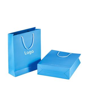 Custom Logo White Paper Shopping Bag With Handles <b>Light</b> Luxury Cardboard Bag for Boutique Store Small Business Packaging - Product Image 2