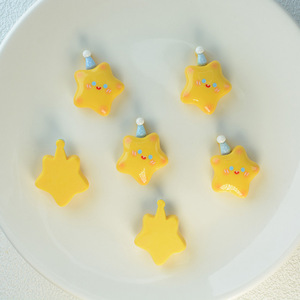 Lindo sombrero amarillo leche con <span class=keywords><strong>accesorios</strong></span> de estrella, pinza <span class=keywords><strong>para</strong></span> el pelo de corazón dulce <span class=keywords><strong>para</strong></span> niña, <span class=keywords><strong>accesorios</strong></span> <span class=keywords><strong>para</strong></span> tocados, parche <span class=keywords><strong>para</strong></span> funda de teléfono móvil - Product Image 2