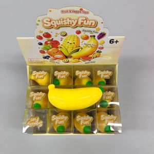Juguetes Sensoriales Blandos de Plátano Simulado, Juguetes Antiestrés de Levantamiento Lento, Juguete Blando de Fruta de Osito para Niños, Regalos - Product Image 1