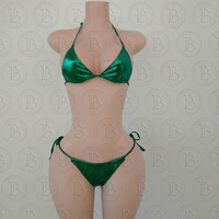 Maillot de bain et tenue de plage personnalisable avec logo, ensemble bikini 2 pièces sexy pour femme avec crop top assorti