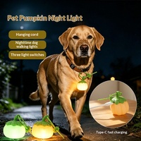 Collier lumineux LED rechargeable en silicone de type C pour animaux de compagnie, clignotant, sécurité nocturne, anti-perte, pour chats et chiens, promenade nocturne