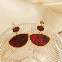 Nuevos pendientes de color clásico exótico chapado en oro de acero inoxidable para mujer