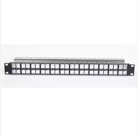 Panneau de brassage réseau vierge 1U 16 pouces UTP 2U 48 ports pour CAT6