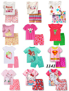 2026 New European American Casual Style Anna Elsa Two-Piece Set Girls Cartoon Breathable Cotton Short Sleeve <strong>Frozen</strong> <strong>Pajamas</strong> - Product Image 6