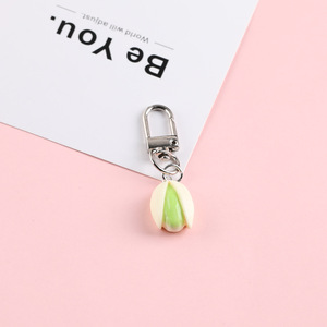 Simulated Pistachio Keychain Pendant Plastic Resin DIY Bag Charm Accessory <b>Spring</b> 2025 Jinhua Origin - Product Image 2