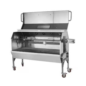 Asador de Carbón Motorizado para Exteriores con Cubierta, Estilo Spartan, con Recubrimiento en Polvo Moderno y Lujoso, Venta de Fábrica - Product Image 4