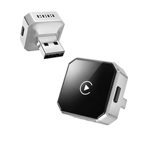 Connexion automatique rapide, passage entre deux téléphones en un clic, Android Auto, adaptateur filaire 2 en 1 pour CarPlay sans fil