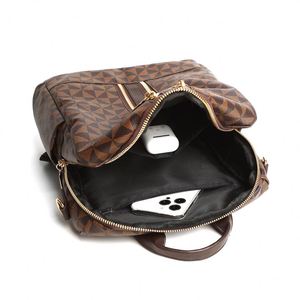 2025 Model Large-capacity Women's <b>Backpack</b> with Zipper. Made of PU Material. Suitable for Daily Use.1048 - Product Image 2