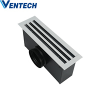 Évent en aluminium de diffuseur de fente linéaire d'ODM/OEM de système Hvac de Ventech avec la boîte d'assemblée plénière
