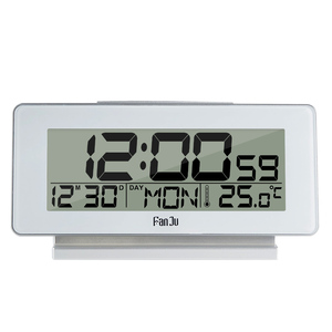 Đồng hồ báo thức kỹ thuật số Nhiệt kế đồng hồ báo thức tự động đèn nền điện tử đồng hồ báo thức thông minh thời gian để bàn - Product Image 1