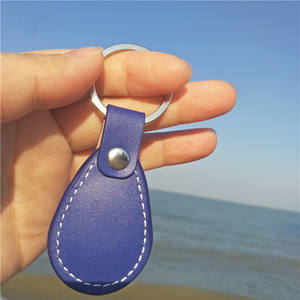 13.56mhz Nfc encodage numérotation Logo personnalisé porte-clés Rfid en cuir véritable de haute qualité - Product Image 5