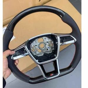 Volante Sportivo in Fibra di Carbonio Completo di Pelle, Produzione di Fabbrica, Compatibile con <span class=keywords><strong>Audi</strong></span> A8, <span class=keywords><strong>A1</strong></span>, Q5, Inclusi TT e A7 <span class=keywords><strong>Sportback</strong></span> - Product Image 5