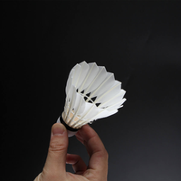 Volant de badminton en plumes de canard, classe 9, droit, hybride, 2 couches, liège, pour tournoi, professionnel, écologique, stable, OEM