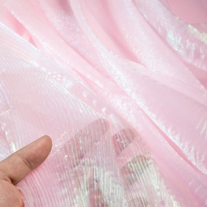 Venta al por mayor de fábrica: Tela de gasa catiónica <span class=keywords><strong>100</strong></span>% poliéster 30D, suave, lisa, transparente, para vestidos, ropa de dormir, forros y cortinas. - Product Image 4