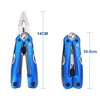 Pince multifonction en acier inoxydable de survie en plein air de vente chaude Outils multifonctions de camping avec bouton coulissant