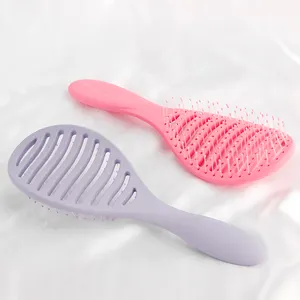 Multi-color Eco-friendly material Detangle Escova Para Cabelo Detangle Impermeável Plastic Hair Brush Cabeleireiro Haiir Comb