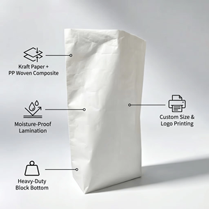 Saco Tejido Laminado Kraft de 25 kg, Directo de Fábrica, de Papel y Plástico, para Exportación de Resina <span class=keywords><strong>PAM</strong></span>, PVC, Alimento, Semillas, Cemento y Fertilizantes - Product Image 5