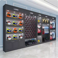 Présentoir de casque de sécurité en métal pour magasin de motos Présentoir de vêtements pour casque de moto