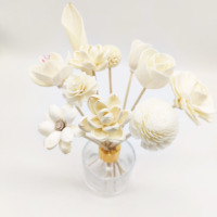 Diffuseurs de parfum en roseaux de 3 cm, 6 cm, 8 cm, vente chaude, fleurs artisanales en bois de sola