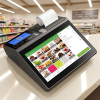 Système de point de vente tablette à double écran Windows/Android avec écran principal de 11,6 pouces, imprimante thermique 80 mm, lecteur de code QR