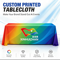 Maßgefertigte Bedruckte Elastische Polyester-Spandex-Tischdecke für Messen und Events Logo-Bedruckte Tischdecke OEM ODM
