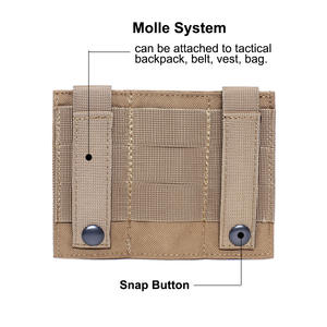 เสื้อกั๊กยุทธวิธีไนลอนสำหรับล่าสัตว์ กระเป๋าใส่กระสุน 9 มม. ช่องใส่แม็กกาซีน 3 ช่อง ชุดเครื่องมือพกพา EDC คุณภาพสูง สำหรับใช้งานกลางแจ้ง - Product Image 2