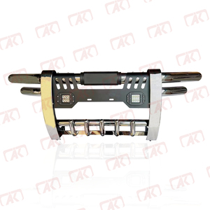 Protector de parachoques delantero de barra de toro de acero inoxidable para Hilux Vigo Revo 2005-2011 2012-2015 2016 + - Product Image 1