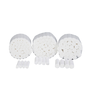 Venta al por mayor de fábrica: Rollo de algodón dental absorbente original de 20*20mm, 450g/bolsa PE, tapones nasales dentales. - Product Image 2