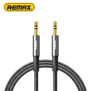 Remax 3,5mm a 3,5mm Cable adaptador de Audio 3,5mm Cable conector de Audio auxiliar trenzado para auriculares 1,2 M Jack macho a macho Cable AUX - Product Image 1
