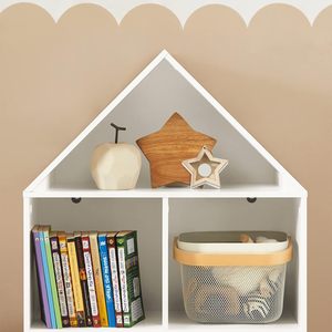 Meubles Montessori en bois pour enfants, forme de maison, étagère à livres en bois, rangement pour les chambres d'enfants, étagère de présentation, organisateur, support - Product Image 4