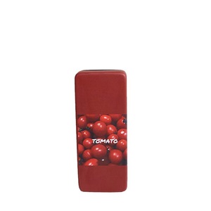 Étui à lunettes imprimé fruits, rectangulaire, en métal, grande capacité, boîte de rangement portable pour lunettes de soleil, orange, jaune, vert pomme, rouge cerise - Product Image 5