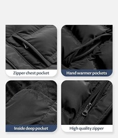 Veste d'hiver chaude pour homme, doudoune à capuche, épaisse, réversible, grande taille, parka longue, style hip-hop, emballage de batterie de percussions, vêtements d'extérieur