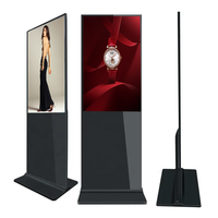 Pemutar Iklan LCD 32/43/55/65 Inci Tipe Lantai, Monitor Vertikal 4K, Layar Sentuh, Kios Digital, Display Digital untuk Lift dan Kereta Bawah Tanah