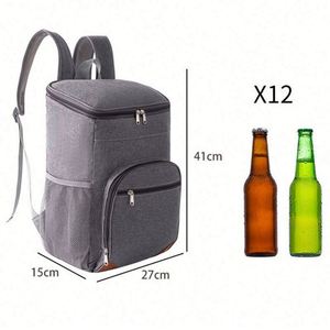 Fully Custom Waterproof Large Capacity Portable Aluminum Foil Outdoor Insulation Picnic Ice <b>Cooler</b> Lunch <b>Backpack</b> 4 Person - Product Image 2