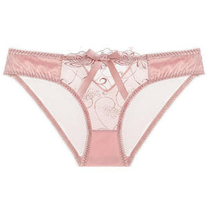 Venta al por mayor de fábrica: Bragas de mujer de malla calada bordadas, ropa interior sexy de encaje para mujer - Product Image 6