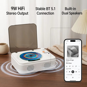 Reproductor de CD de Escritorio OEM ODM de Fábrica, BT 5.1, 2600mAh Recargable, Sonido HiFi de 9W, Logotipo Personalizado, Venta al Por Mayor, <span class=keywords><strong>Discman</strong></span> Portátil - Product Image 4