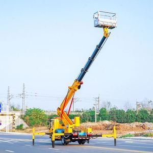 โรงงานขายรถกระเช้าไฟฟ้าติดรถบรรทุก Dongfeng 28 เมตร แบบแขนยืดหดได้ 5 ท่อน - Product Image 4