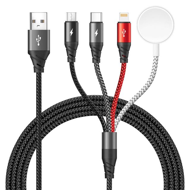 Multifunction PD 100W 20W Fast Charging USB a Type C to L Type C Cable Turbo 100W 4 in 1 Usb Cable