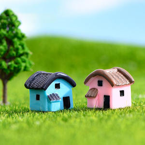 Dessin animé maison Micro paysage MIni jardin décoration Miniature bricolage ornements Sandplay - Product Image 3