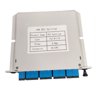 Répartiteur optique SC UPC PLC 1x4, boîtier cassette pour réseau FTTH FTTX