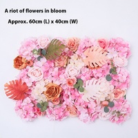 Parete di fiori artificiali fai da te in plastica, con rose verdi, per matrimoni, decorazione all'ingrosso per pareti floreali