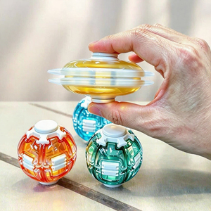 Spinner de Plástico Transparente, Juguete Giratorio Antiestrés, Educativo, Portátil, Regalo para Niños y Adultos - Product Image 3