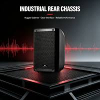 Système de sonorisation actif Leon Audio 8 pouces avec DSP intégré, Bluetooth, audio mono, portable pour événements en plein air