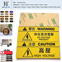 Panneaux de contrôle d'identification personnelle en plastique laminé tricolore, 2 plis, 3 couches, gravure laser personnalisée