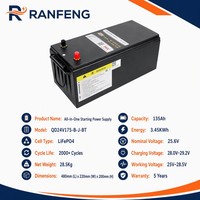 Batterie de stationnement pour camion LiFePO4 25,6V 150Ah 200Ah 300Ah 314Ah, système de démarrage à cycle profond au lithium-ion, kit BMS PV