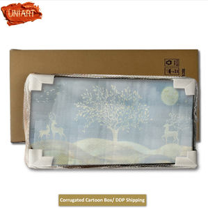 لوحات فنية جدارية من UNIART بطباعة على قماش المناظر الطبيعية ، لوحات جدارية ذهبية ، لوحات زجاجية ، لوحات قماشية ديكورية منزلية - Product Image 6