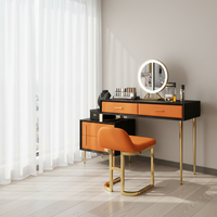 Ensembles de meubles-lavabos modulaires européens modernes en bois massif de haute qualité, vente en gros directe usine, design écologique, éclairage réglable