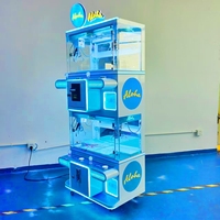 Machine à griffes double pour quatre joueurs, à monnayeur, commerciale, avec LED, pour la distribution de prix, pour salles d'arcade et centres de divertissement familial